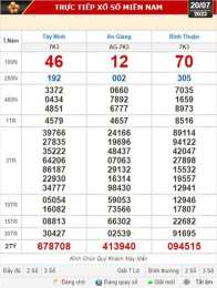 ảnh chụp màn hình kết quả xổ số kiến thiết đài bình thuận