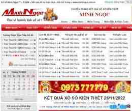 ảnh chụp màn hình minhngoc net xổ số miền nam html