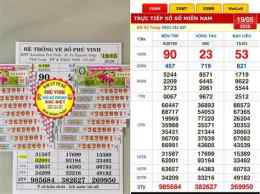 ảnh chụp màn hình số xổ miền nam ngày nay