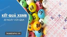 ảnh chụp màn hình xem xổ số miền bắc 30 ngày gần đây