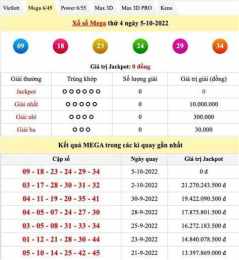 giao diện app ket qua so xo mega