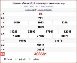 giao diện app kết quả xổ số thứ bảy quảng ngãi
