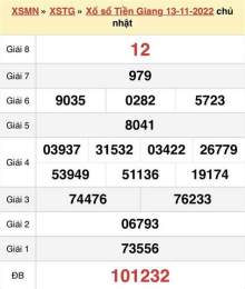 giao diện app kết quả xổ số tiền giang ngày 2 tháng 11