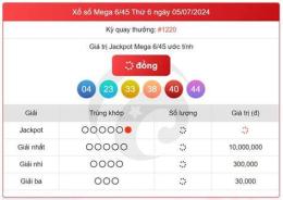 giao diện app kết quả xổ số vietlott hôm nay 6/55