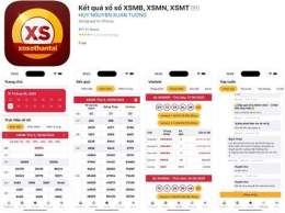 giao diện app vé xổ số