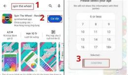 giao diện app vòng quay xổ số