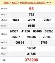 giao diện app xem kết quả xổ số quảng trị
