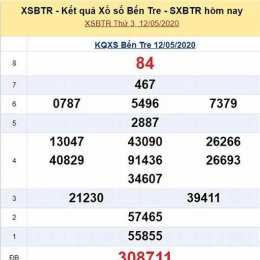 kết quả sổ xố bến tre