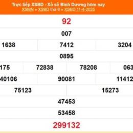 kết quả xổ số bình dương ngày 4 tháng 9