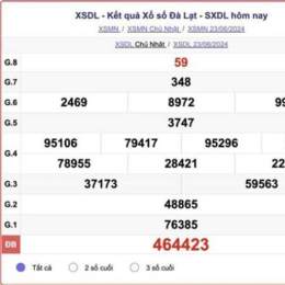 kết quả xổ số đà lạt 30 ngày