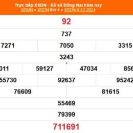 kết quả xổ số đồng nai ngày 18 tháng 03