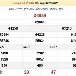 kết quả xổ số miền bắc ngày 31 tháng 1