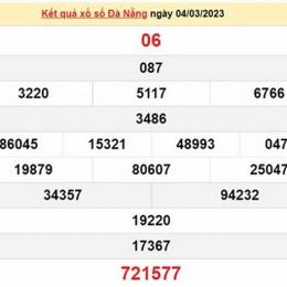 quả xổ số đà nẵng hôm nay