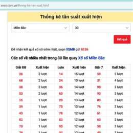 tần suất xổ số huế