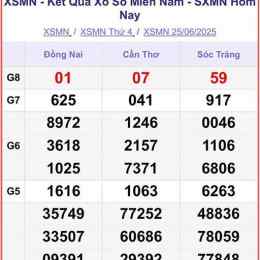 thứ 7 xổ số miền nam hàng tuần