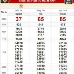 xổ số bà rịa vũng tàu 11 tháng 8