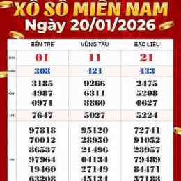 xổ số bạc liêu ngày 20 tháng 1 năm 2026