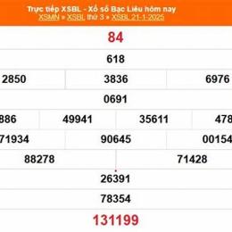 xổ số bạc liêu ngày 3 tháng 2 năm 2026