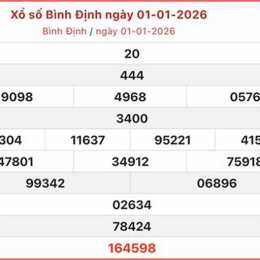 xổ số binh định 1 1 2026