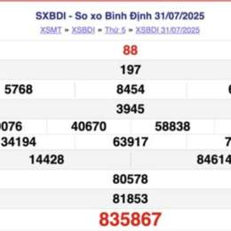 xổ số binh dinh hôm nay