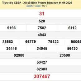 xổ số bình phước ngày 11 tháng 04 năm 2006