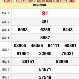 xổ số chủ nhật đài kon tum