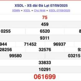 xổ số đà lạt 7/6
