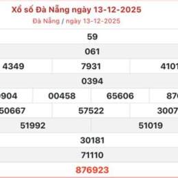 xổ số đà nẵng 13 tháng 6