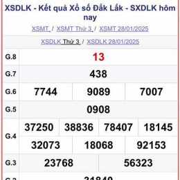 xổ số đắk lắk ngày mùng 9 tháng 12