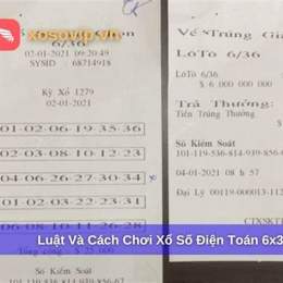 xổ số điện toán 6x36 hôm nay