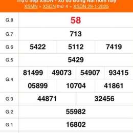 xổ số đồng nai 29/4