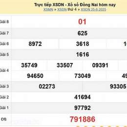 xổ số đồng nai ngày 25 tháng 2 năm 2006