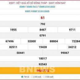 xổ số đồng tháp ngày 27 tháng 10 năm 2025