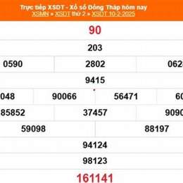 xổ số đồng tháp ngày 3 tháng 11 năm 2025