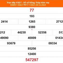 xổ số đồng tháp trong vòng 30 ngày
