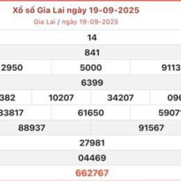 xổ số gia lai ngày 19