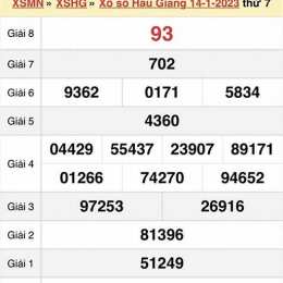 xổ số hậu giang bữa thứ bảy