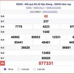 xổ số hậu giang trong 30 ngày
