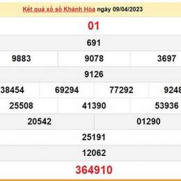 xổ số khánh hòa hôm nay miền trung
