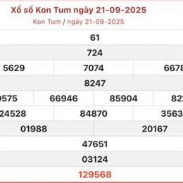 xổ số kiến thiết kon tum ngày 21 tháng 6