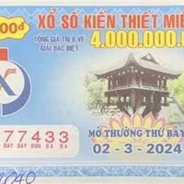 xổ số kiến thiết miền bắc mở thưởng ngày