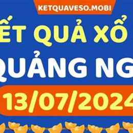 xổ số kiến thiết quảng ngãi ngày 13 tháng 12