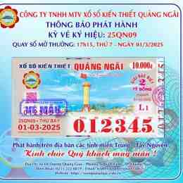 xổ số kiến thiết quảng ngãi ngày 7 tháng 3
