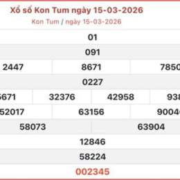 xổ số kon tum 15 tháng 2