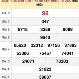 xổ số kon tum 16 tháng 8