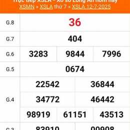 xổ số long an 25/7