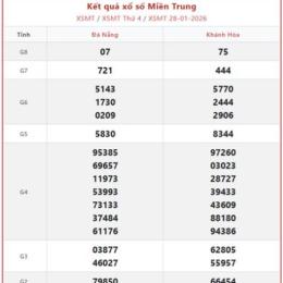 xổ số miền trung thứ bảy mấy tuần trước