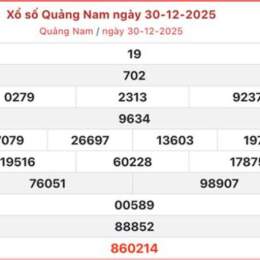 xổ số quảng nam trong 30 ngày