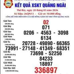 xổ số quảng ngãi 28 tháng 3