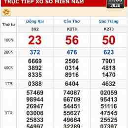 xổ số sóc trăng đồng nai cần thơ